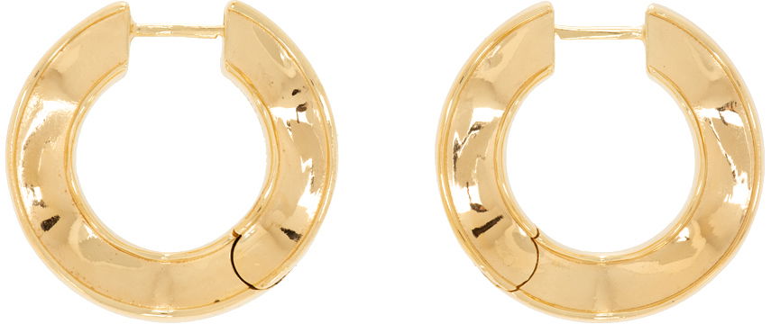 Naušnice Bottega Veneta Hoop Earrings Bež | 741369 VAHU0, 0