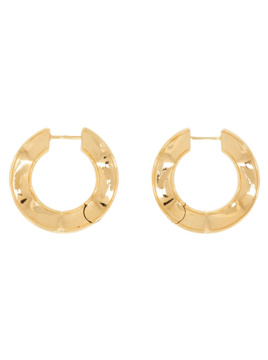 Naušnice Bottega Veneta Hoop Earrings Bež | 741369 VAHU0