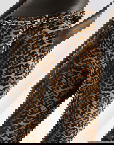 Hlače Dolce & Gabbana Dolce & Gabbana Leopard-Print Calf Hair Trousers Višebojno | FTDE8LHULXRS9001, 3