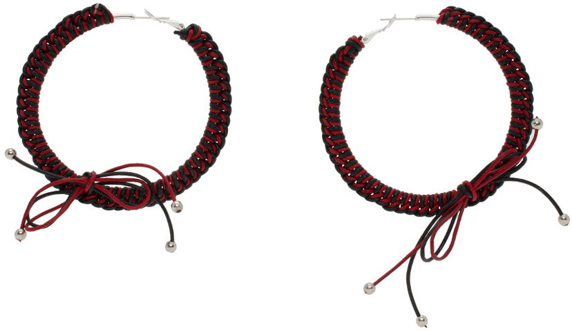 Naušnice Chopova Lowena Chopova Lowena Nimbus XL Hoop Earrings Crvena | 6508