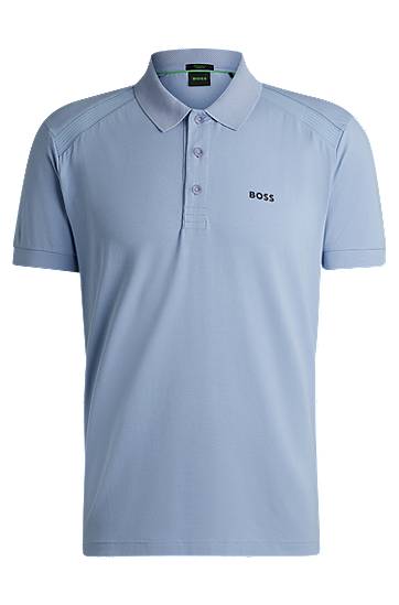 Polo majica BOSS Stretch Cotton Polo Shirt with Tape Inserts Plava | 50519855