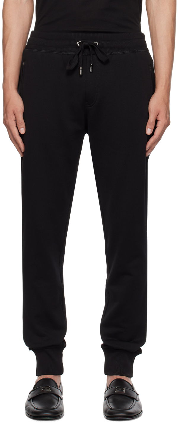 Trenirka Dolce & Gabbana Black Drawstring Lounge Pants Crna | GVXQHTG7F2G