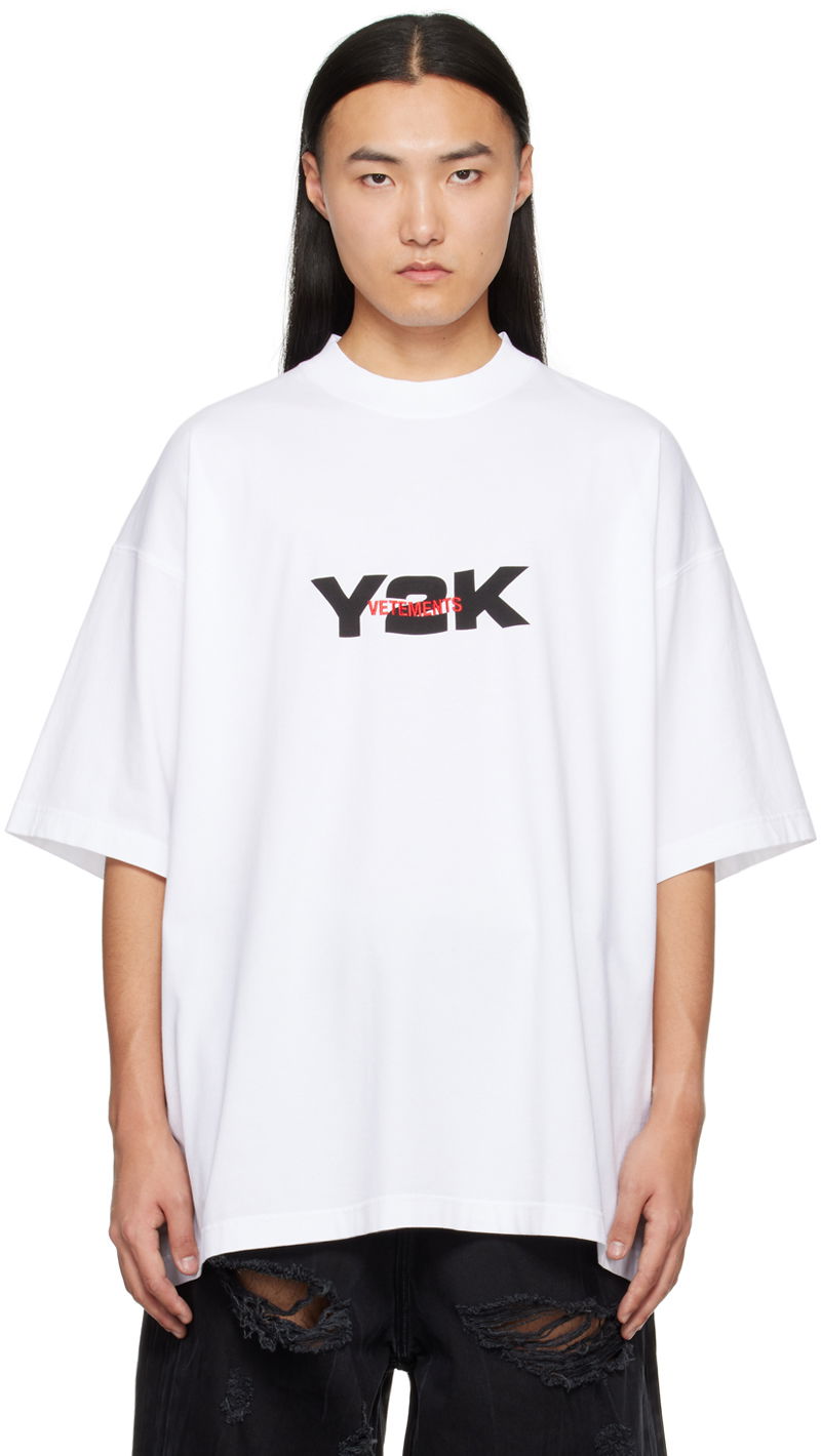 Majica kratkih rukava VETEMENTS 'Y2K' T-Shirt Bijela | UE64TR250W