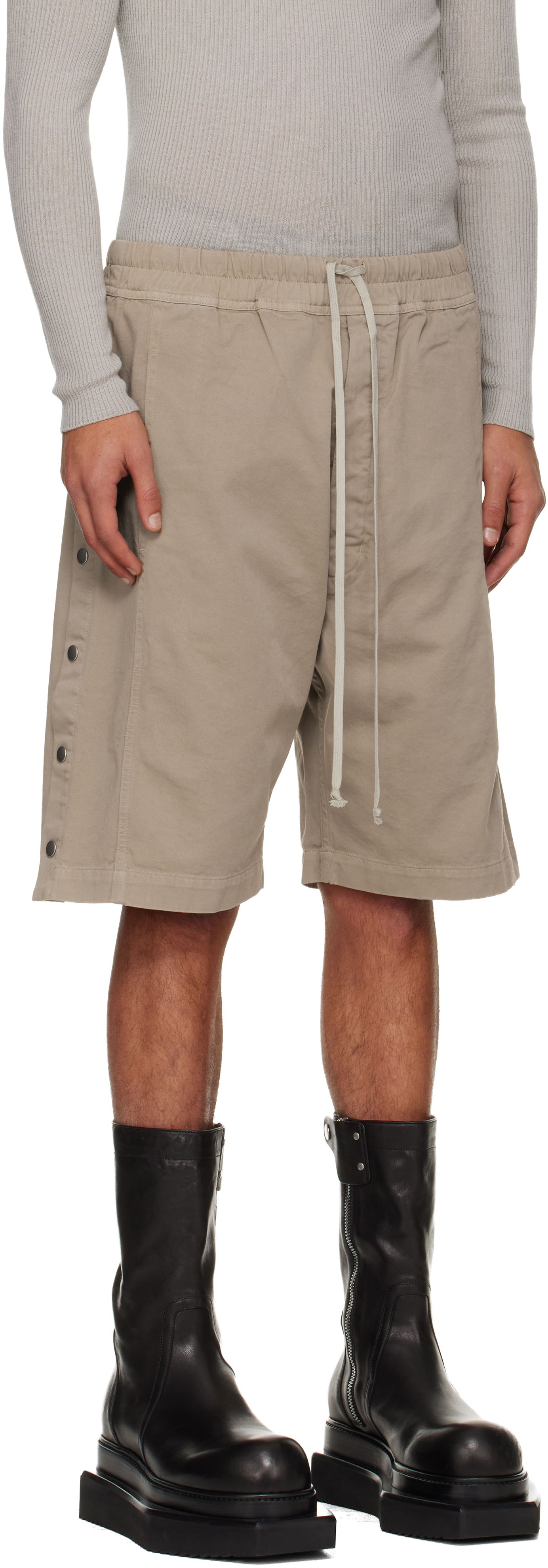 Kratke hlače Rick Owens DRKSHDW Concordians Pusher Shorts Bež | DU02E7373 TW, 1