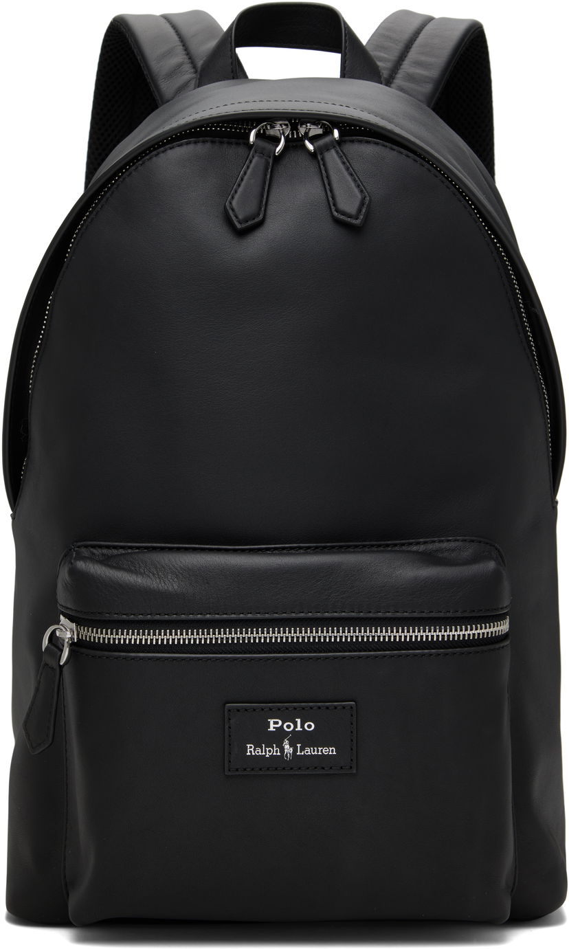 Ruksak Polo by Ralph Lauren Polo Ralph Lauren Smooth Leather Backpack Crna | 405962452001