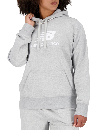 Dukserice New Balance Essentials Stacked Logo Hoodie Siva | wt31533-ag