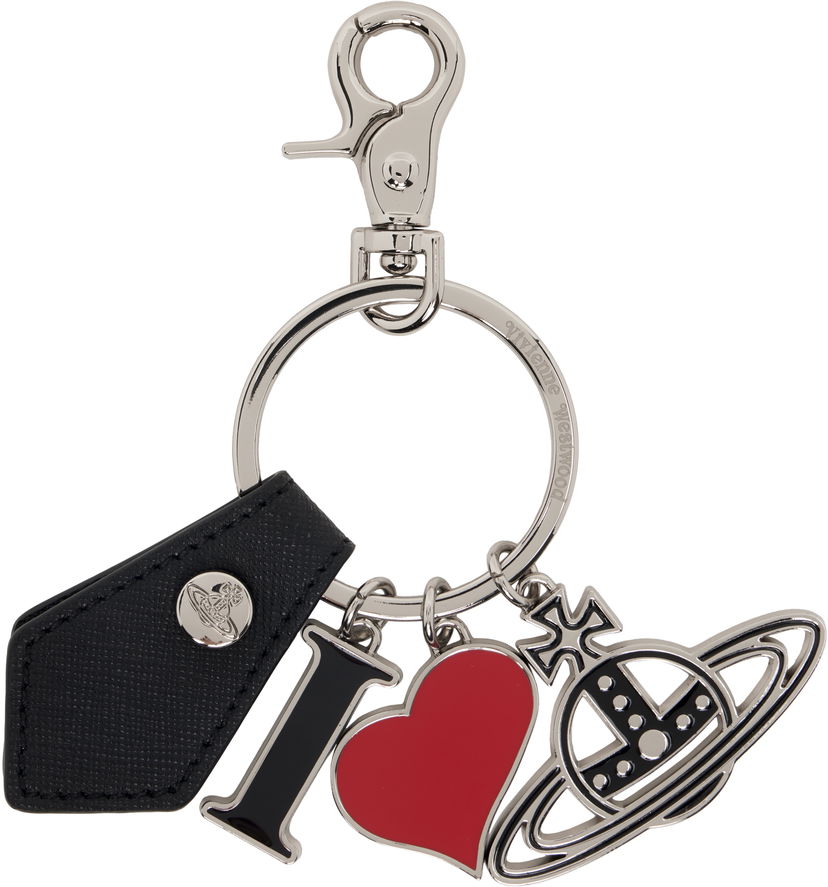 Privjesci za ključeve Vivienne Westwood 'I Love Orb' Keychain Crna | 8203011EU-S000B-