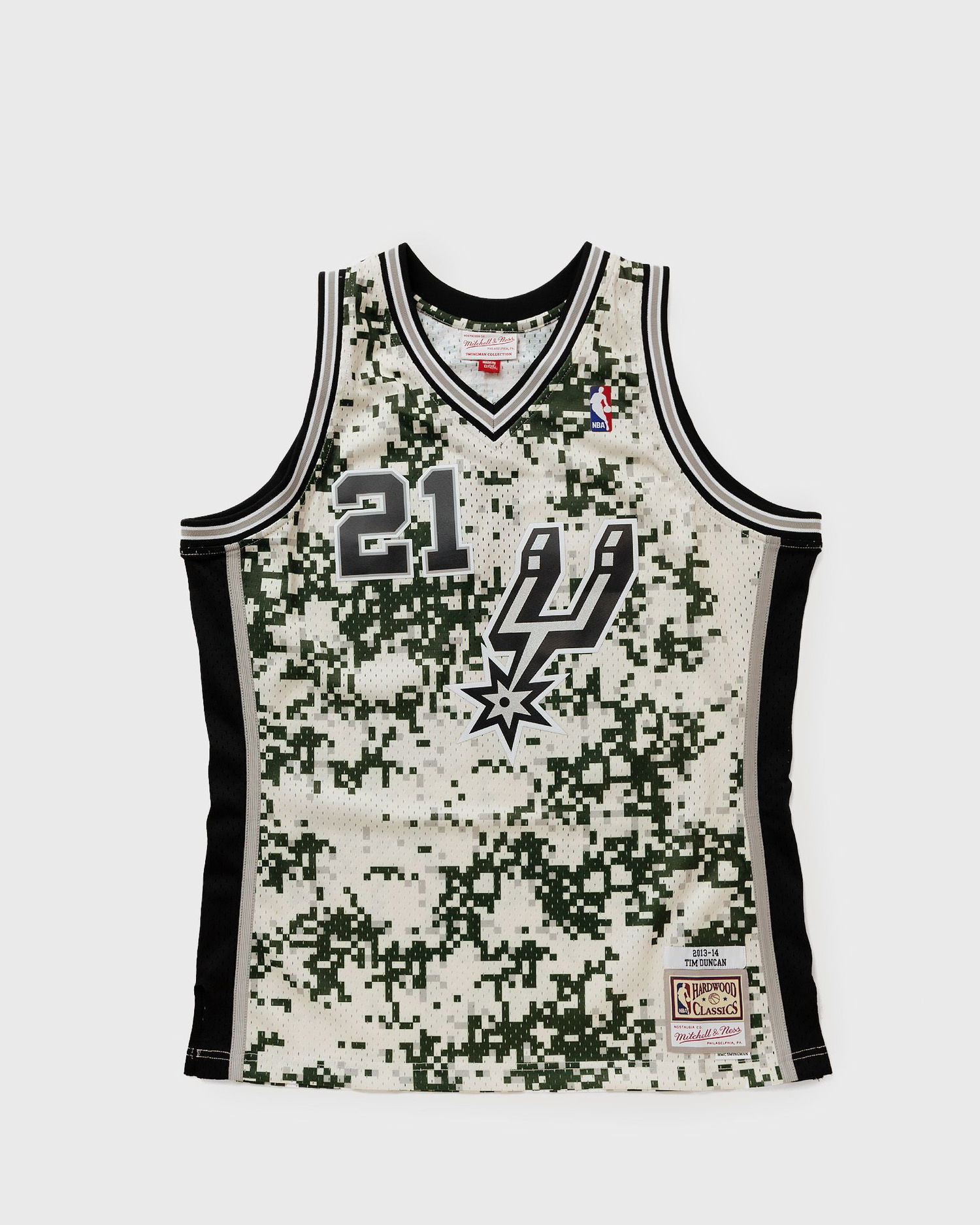 Dres Mitchell & Ness NBA Swingman Jersey San Antonio Spurs Alternate 2013-14 Tim Duncan #21 Bež | SMJY4453-SAS13TDUCAMO, 0
