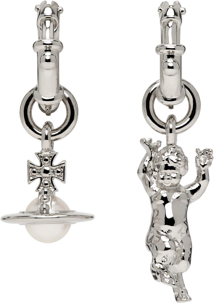 Naušnice Vivienne Westwood Pearl Earrings Metalik | 62020165-02P103-