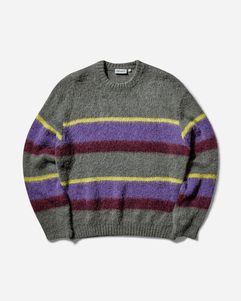 Džemper Carhartt WIP Merton Sweater Sundling Stripe Siva | I033916 2C7XX
