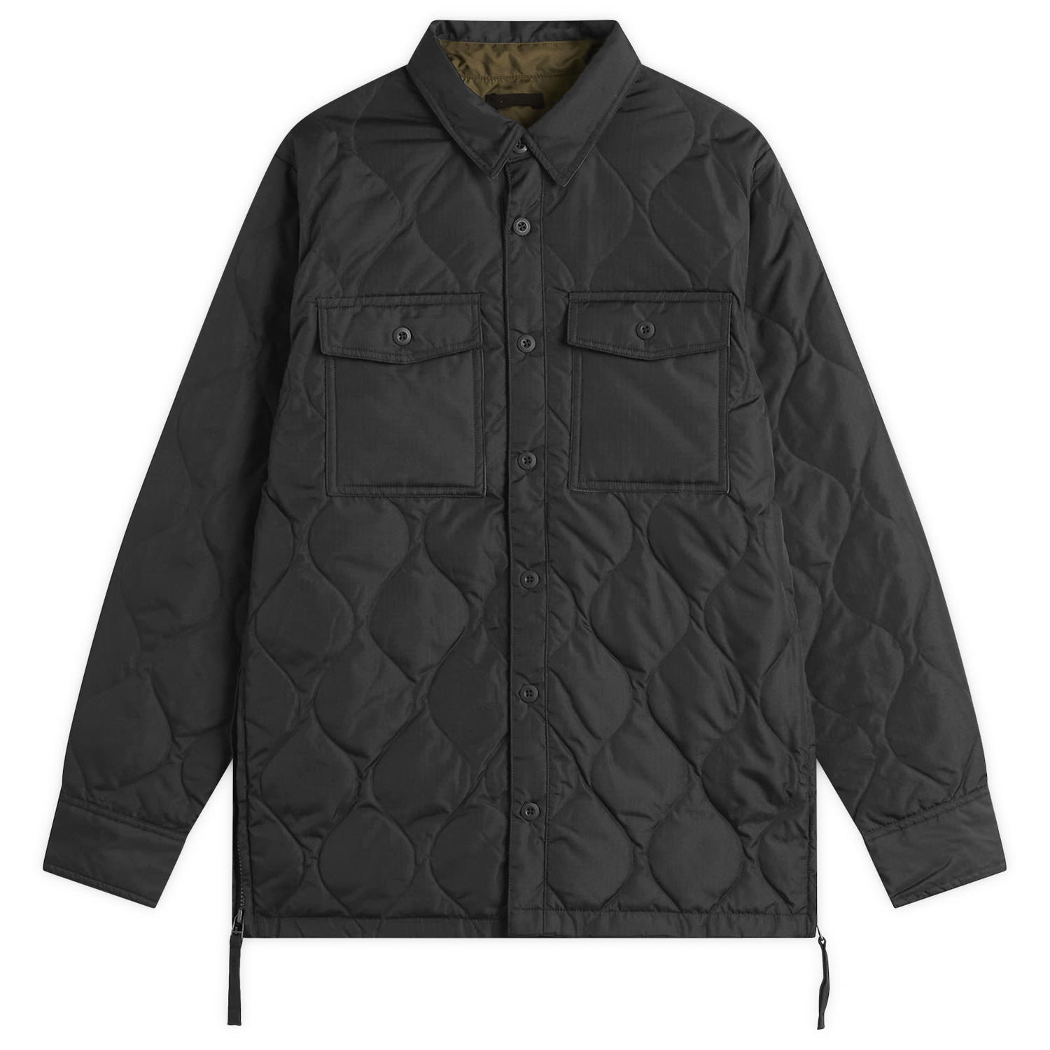 Jakna TAION Quilted Zip Over Shirt Crna | TAION-109SHML-1-BLK, 0