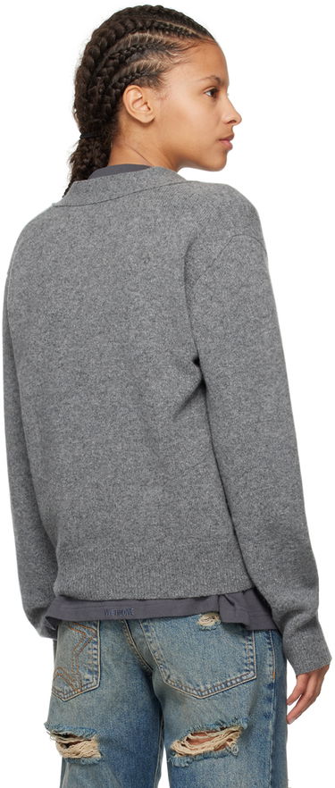 Džemper We11done We11done Patch Pocket Cardigan Siva | WD-KC3-23-621-U-CH, 2