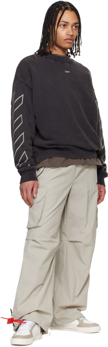 Džemper Off-White Off-White Crewneck Martyrdom Arrow Sweatshirt Crna | OMBA054S25FLE0081361, 3