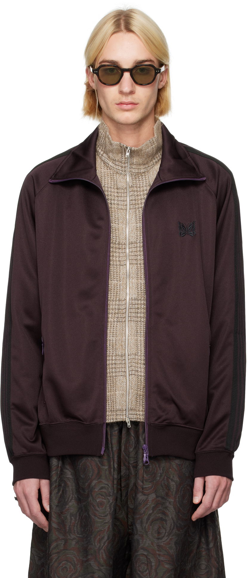 Trenerka Needles Poly Smooth Track Jacket Ljubičasta | PU271
