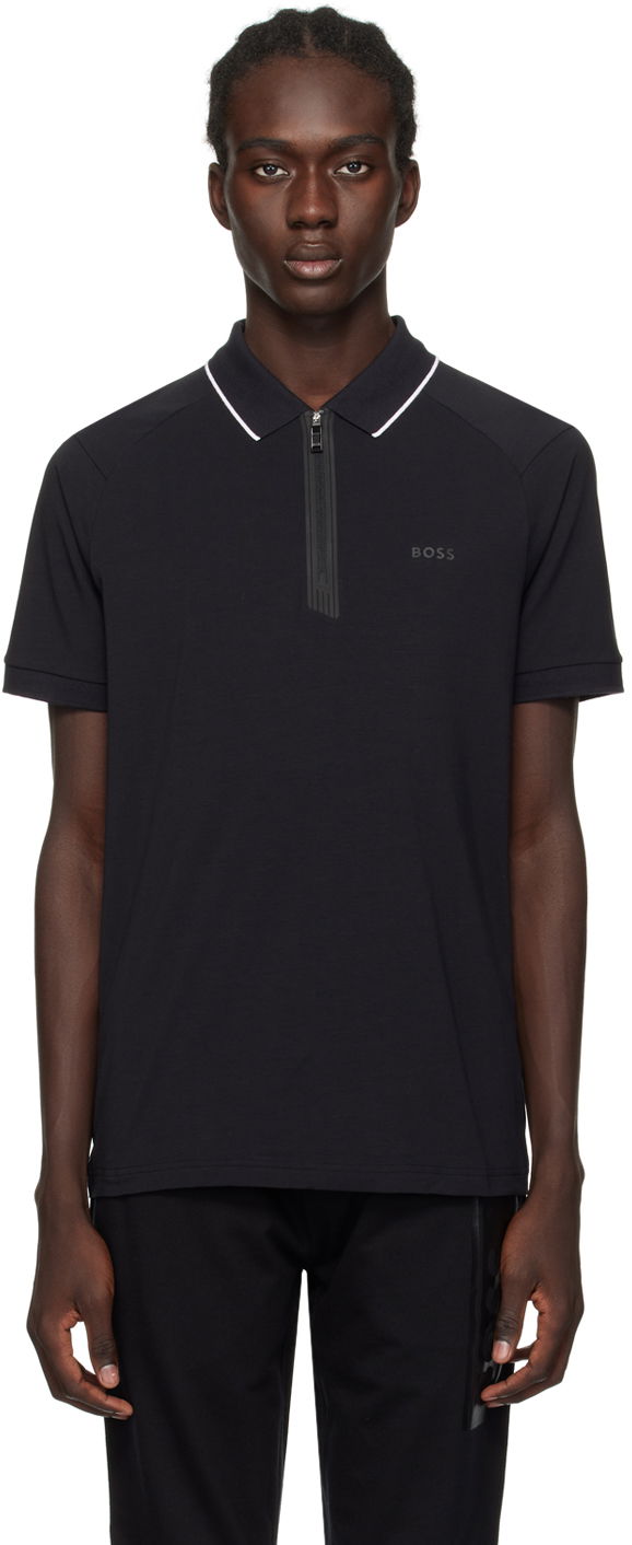 Polo majica BOSS Slim-Fit Polo Crna | 50505800