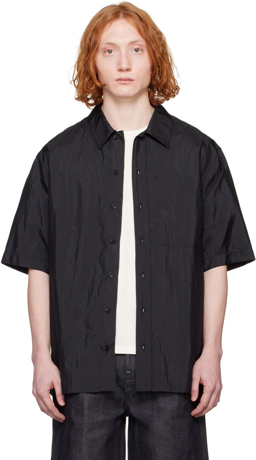 Košulja Jil Sander Jil Sander Canvas Short Sleeve Shirt Crna | J47DL0165_J70003