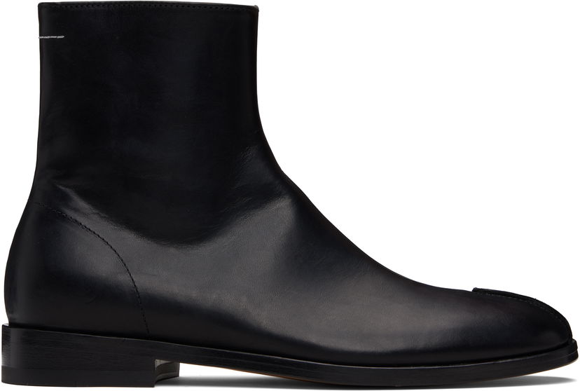 Tenisice i cipele Maison Margiela MM6 Maison Margiela Shiny Vegetable Tanned Leather Trunk Boots Crna | S59WU0262 P5000