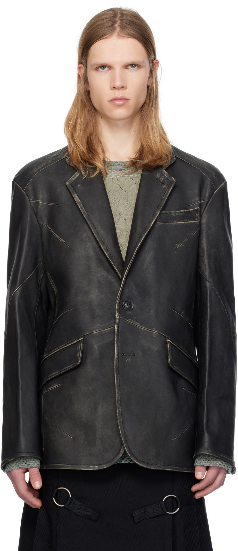 Jakna Andersson Bell Leather Crna | awa633m