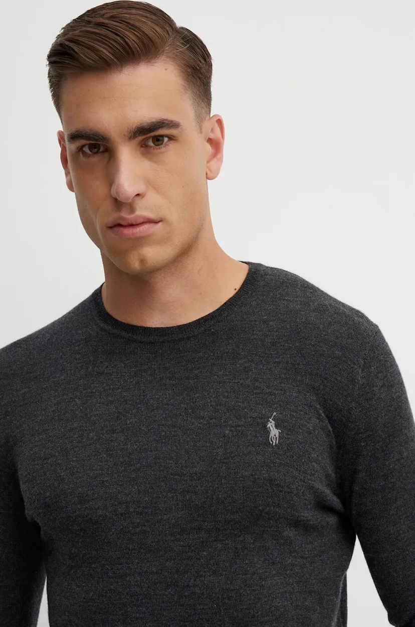 Džemper Polo by Ralph Lauren Crewneck Sweater Siva | 710946143