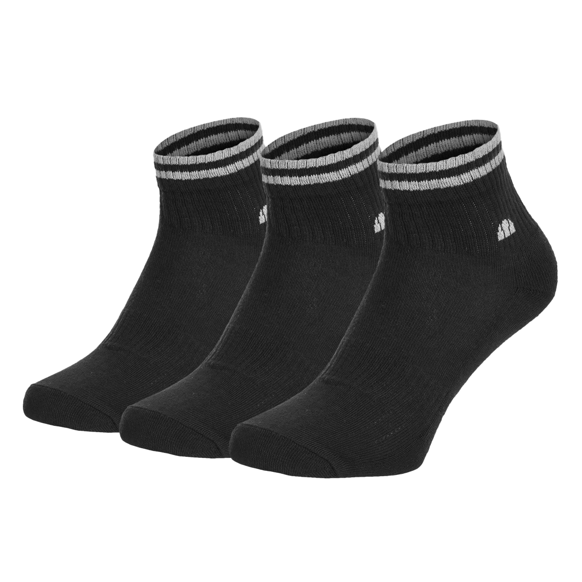 Čarape Ellesse Super Striped Cuff Ankle Socks 3 Pack Crna | ELS241101-01, 0