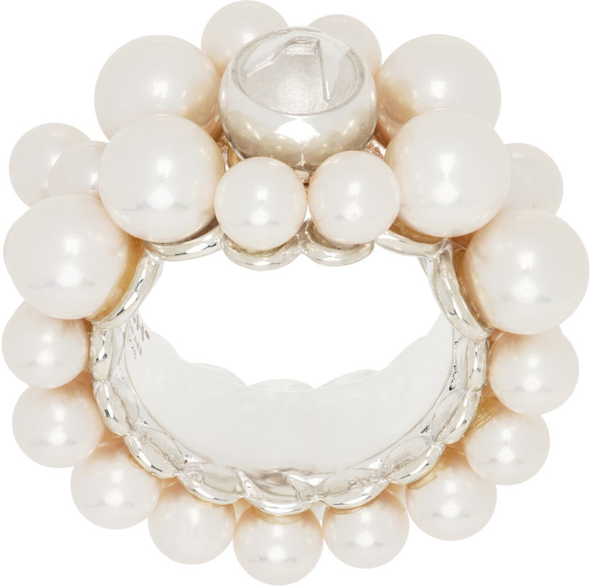 Prsten Ambush AMBUSH Pearl Mix Ring Bijela | BWOC005F24SIL0017200