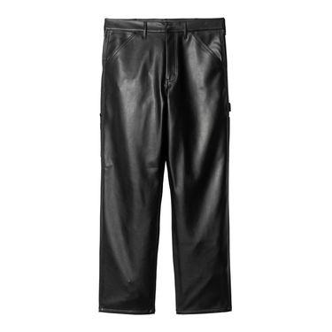 Cargo hlače Carhartt WIP Single Knee Leather Pants Crna | I034446_6, 1