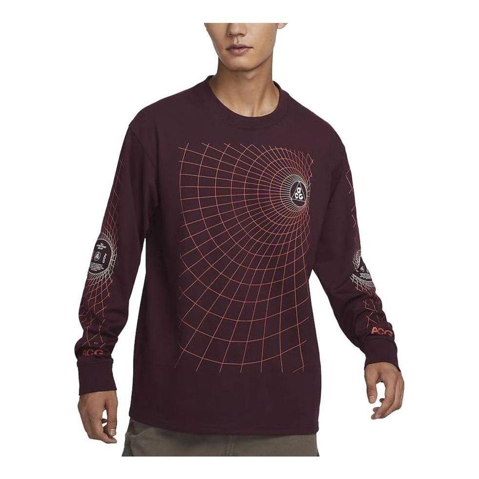 Majica kratkih rukava Nike ACG ACG Manhole Long Sleeve T-Shirt Crvena | FJ1134-681, 0