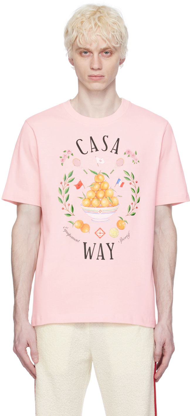Majica kratkih rukava Casablanca SSENSE x 'Casa Way' T-Shirt Ružičasta | MPS24-JTS-001-20