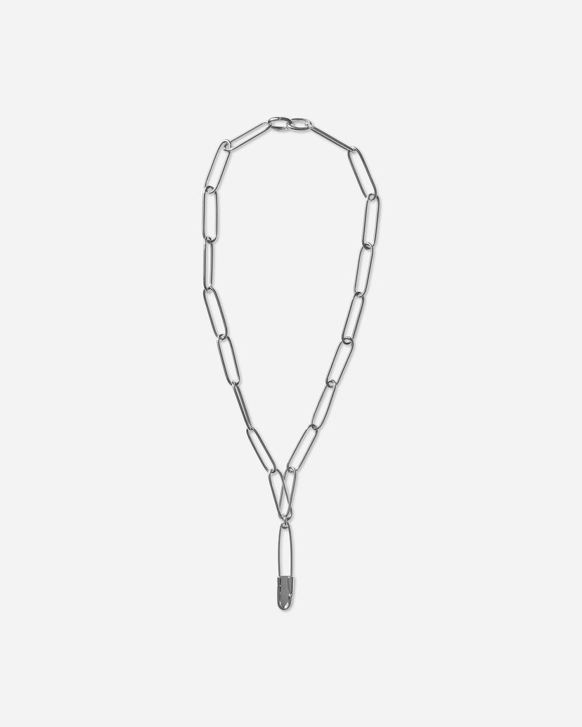 Ogrlica UNDERCOVER Safety Pin Chain Necklace Metalik | UP2E4N01 SILVER