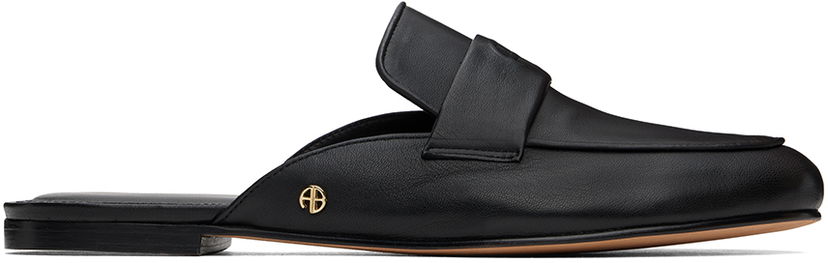 Odjeća Anine Bing Anine Bing Corinne Leather Mules Crna | A-14-1165-000