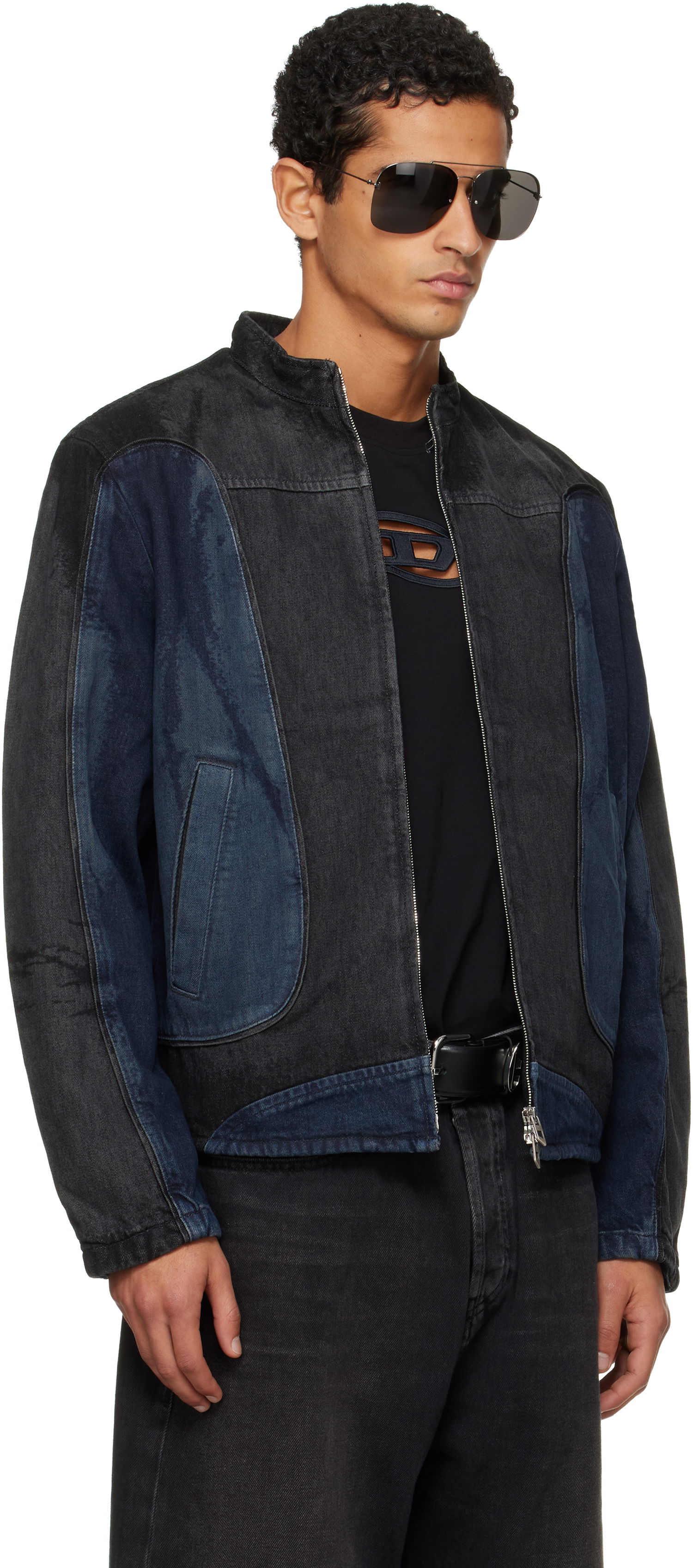 Jakna Diesel D-Blenk-S Paneled Denim Jacket Višebojno | A18422-007BX-01, 1