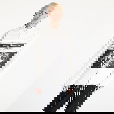 Košulja Rick Owens Rick Owens DRKSHDW Frayed Graphic-Print Overshirt Bijela | DU01E3755 DMWEP1 110911, 0