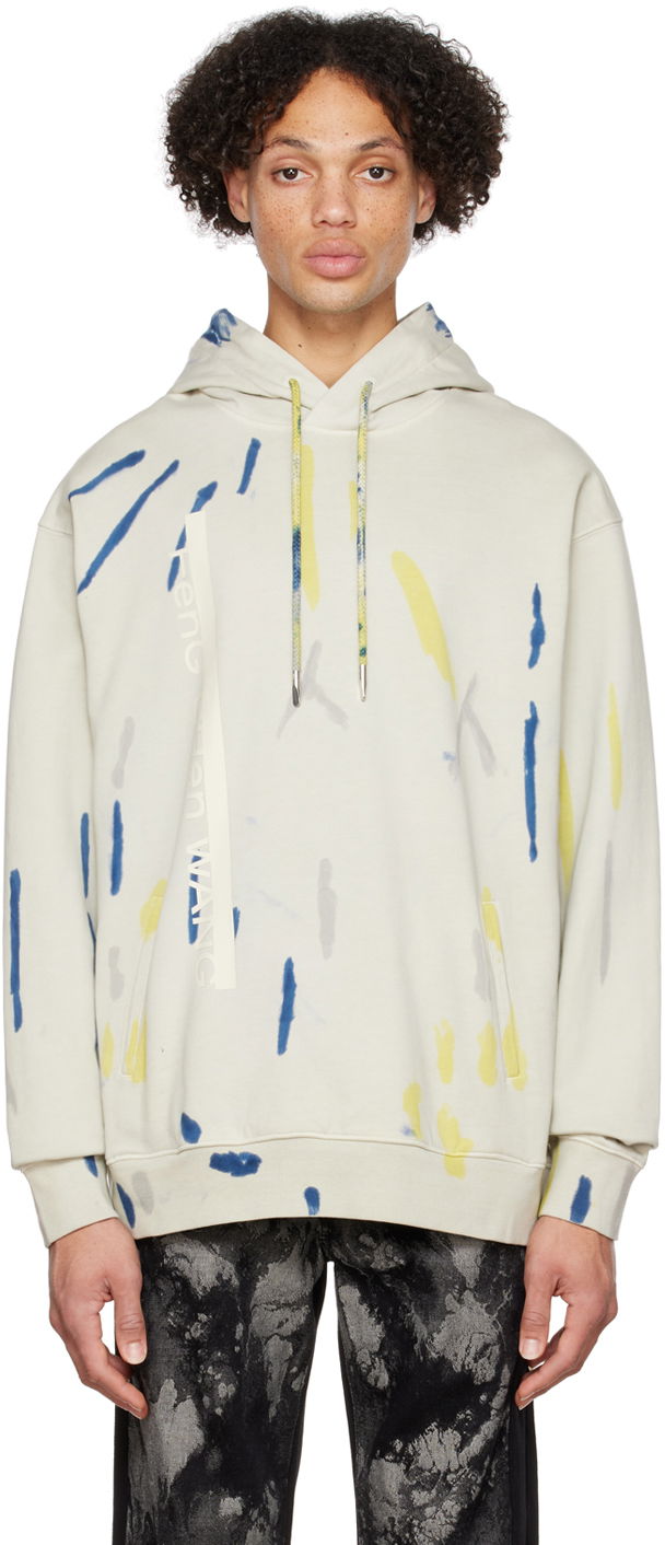 Dukserice Feng Chen Wang Feng Chen Wang Tie-Dye Hoodie Bijela | FMF14HD06W