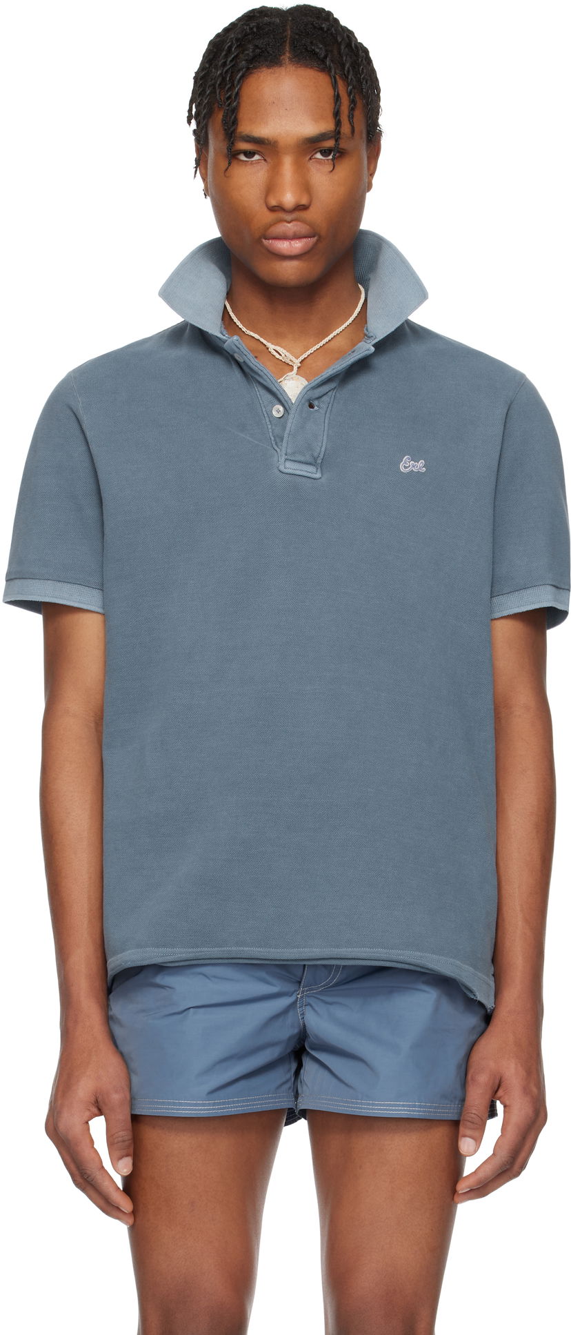 Polo majica ERL ERL Polo Shirt Plava | ERL10T004