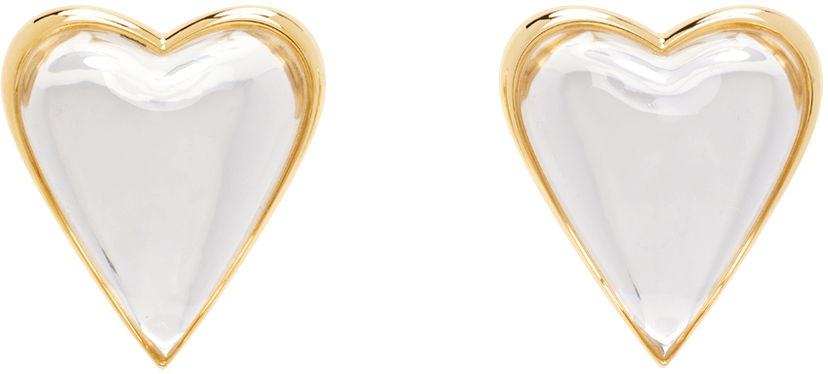 Naušnice Alaïa Gold 'Le Cœur Bombe' Earrings Metalik | AA2B068LA008