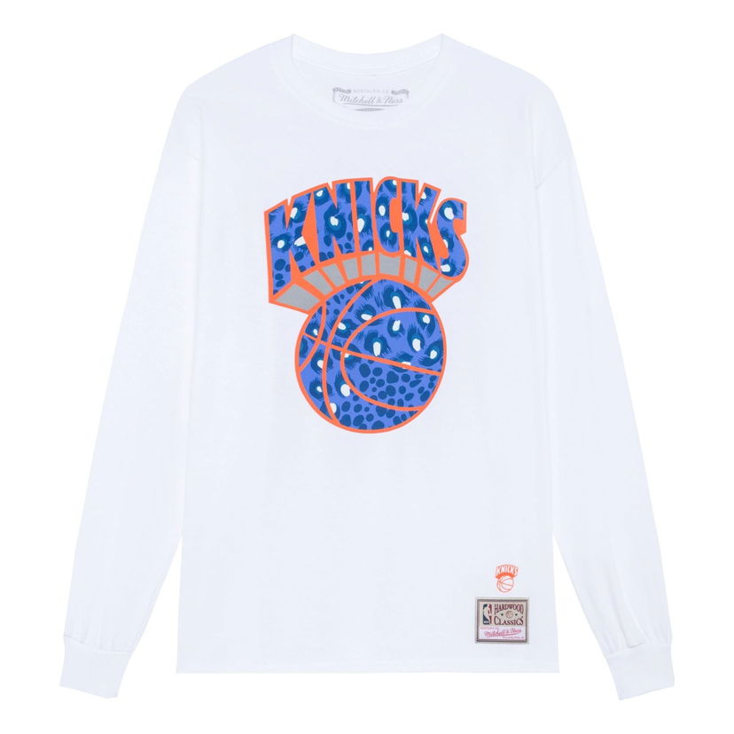 Majica kratkih rukava Mitchell & Ness NBA Uninterrupted New York Knicks Long Sleeve T-Shirt Bijela | BMLNMO20200-NYKWHIT