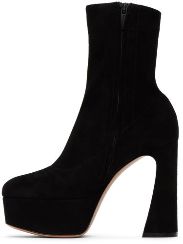 Tenisice i cipele Gianvito Rossi Suede Platform Ankle Boots Crna | G73174.70RIC.CAM, 2