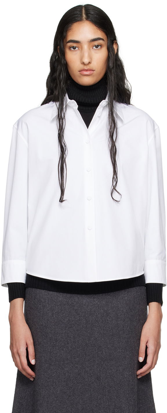 Košulja Jil Sander Cropped Button-Up Shirt Bijela | J02DL0205_J45002