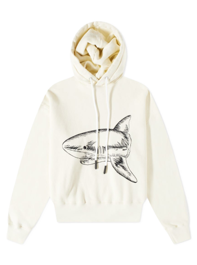 Dukserice Palm Angels Split Shark Popover Hoody Bež | PMBB058S23FLE0070410