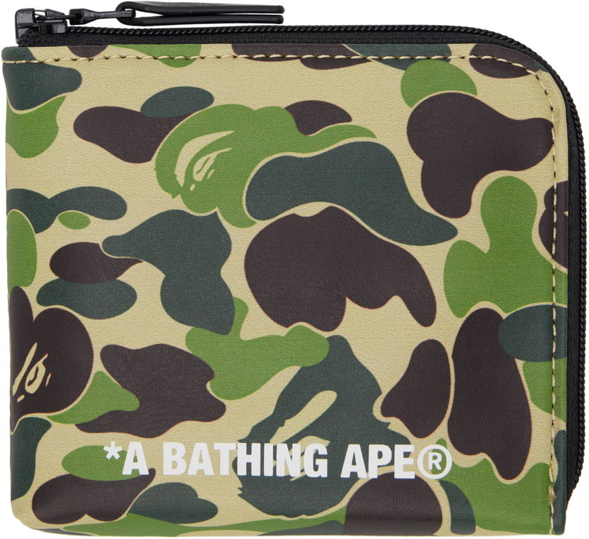 Novčanik BAPE A Bathing Ape ABC Camo Mini Wallet Zelena | 001SGK801018M