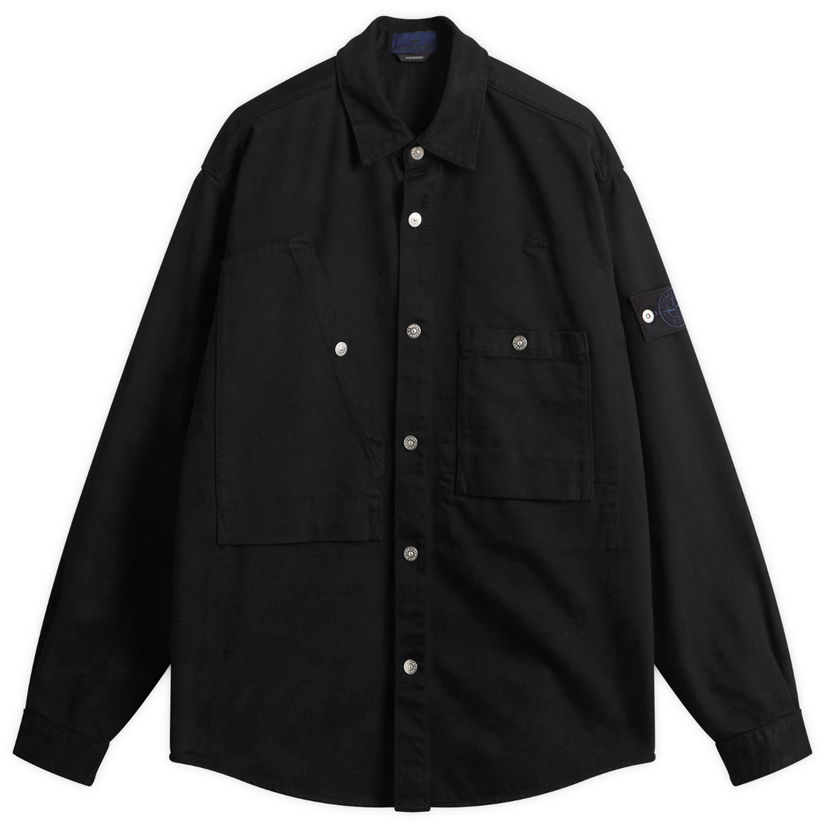 Košulja Stone Island Bull Denim-TC Overshirt Crna | K2S151100008-V0029