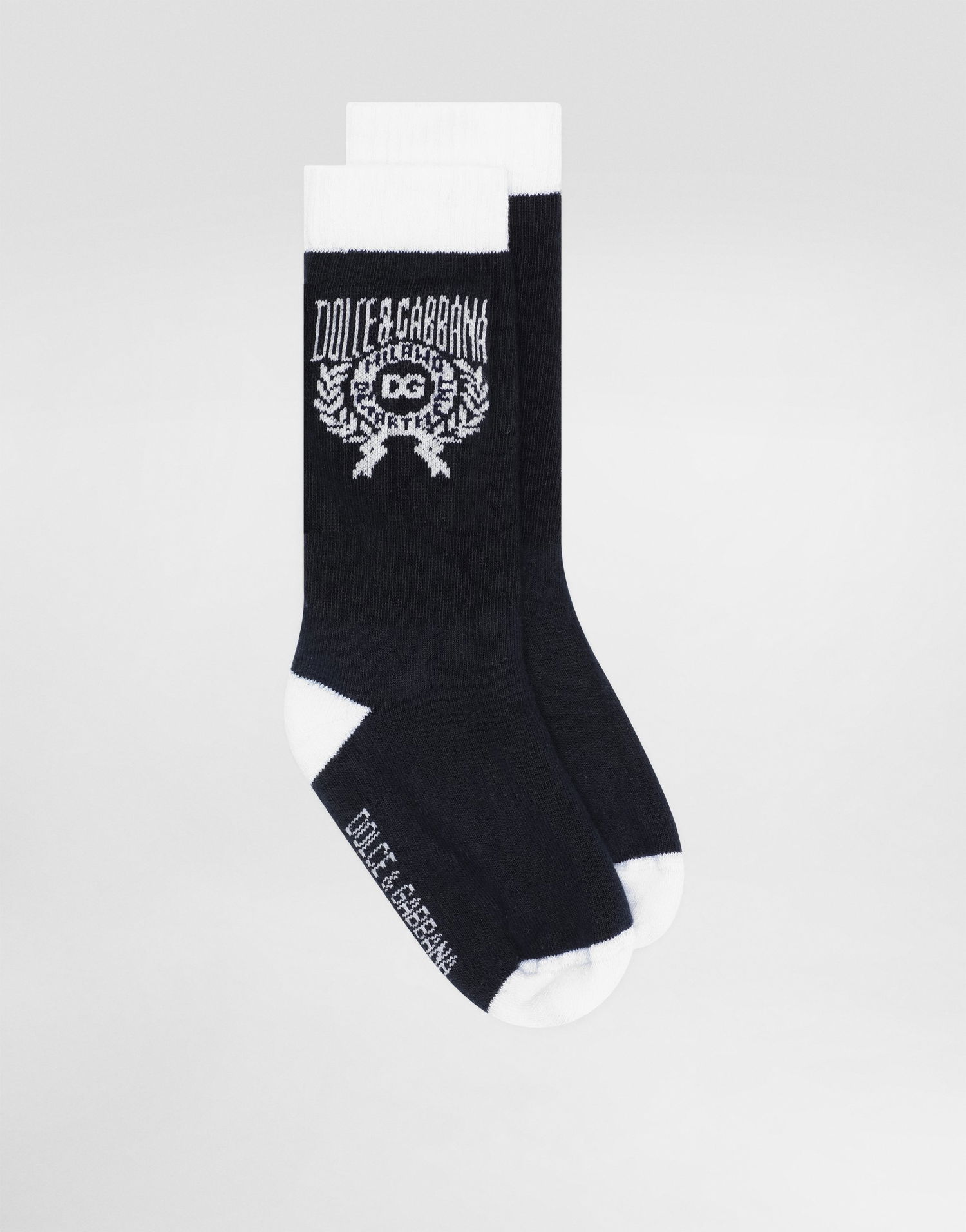 Čarape Dolce & Gabbana Dolce & Gabbana Cotton Socks With DG Logo Tamnoplava | LBKAG7JBCH7B0789, 0