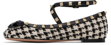 Njega cipela Valentino Valentino Garavani Rockstud Tweed Ballerina Flats with Bow Detail Višebojno | 6W2S0HB6MTB, 2