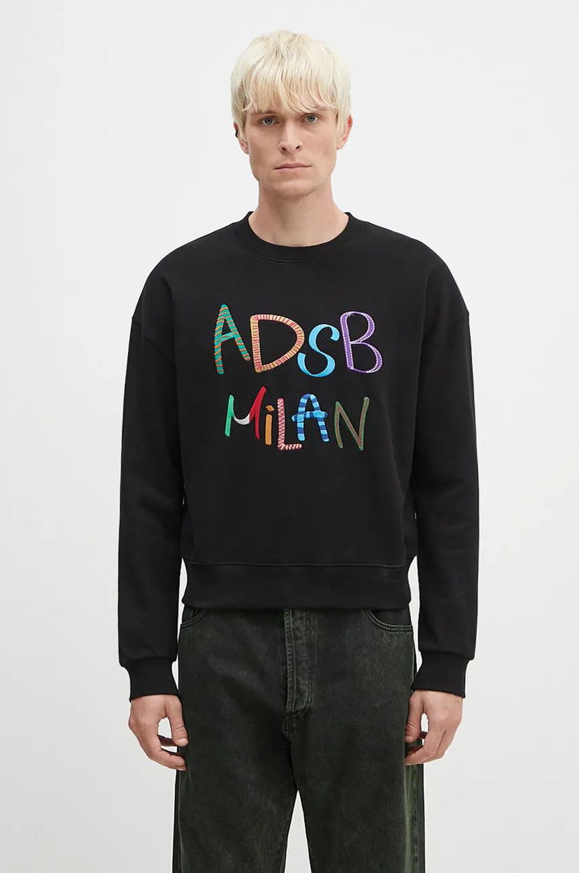Dukserice Andersson Bell Milan Embroidery Sweatshirt Crna | atb1149u