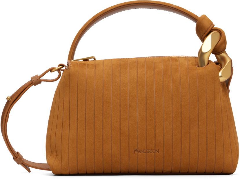 Ručna torbica JW Anderson Suede-Effect Paneled 'The JWA Small Corner' Bag Smeđa | HB0758-LA0375