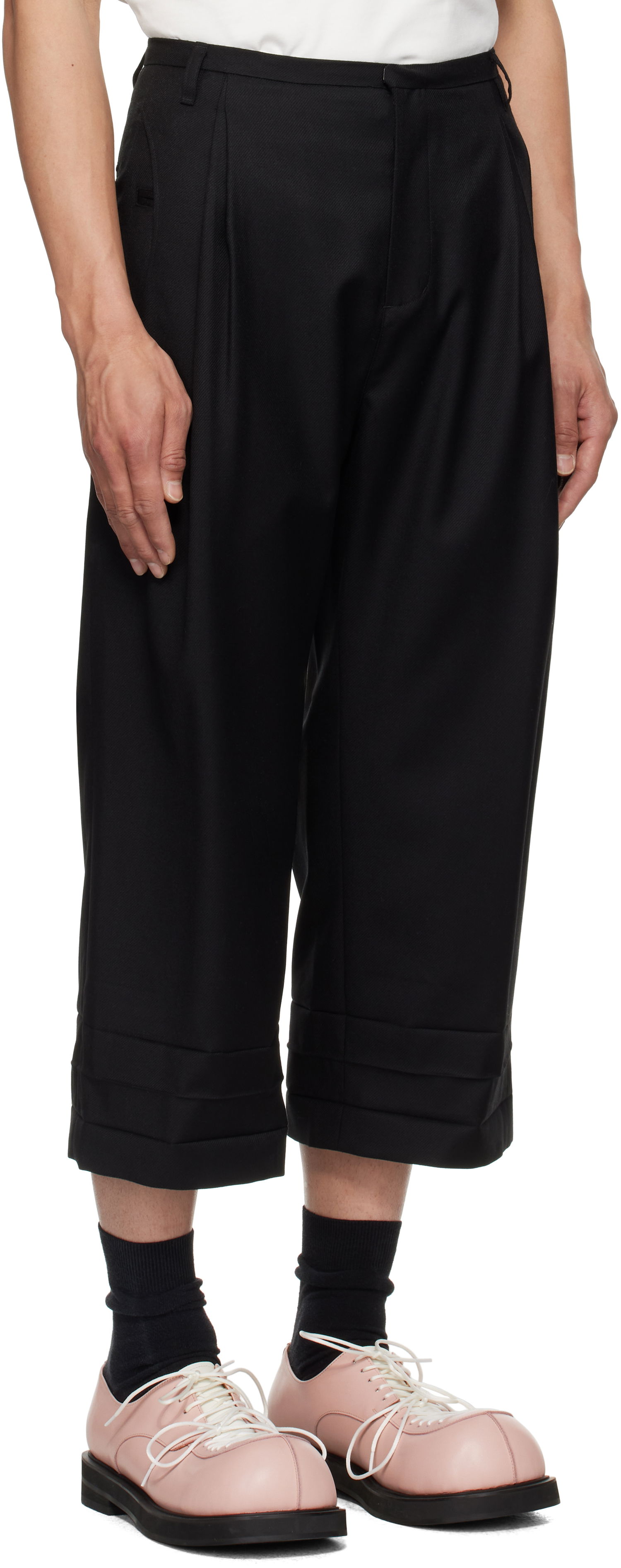 Hlače ADER ERROR ADER error Product. 82 Cropped Trousers Crna | BO01SSSA0205BK, 1