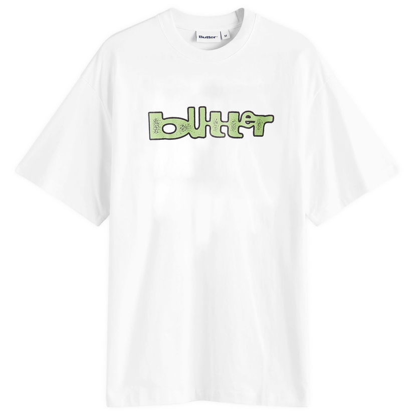 Majica kratkih rukava Butter Goods Warped T-Shirt, Size Large Bijela | BG251101-WHT