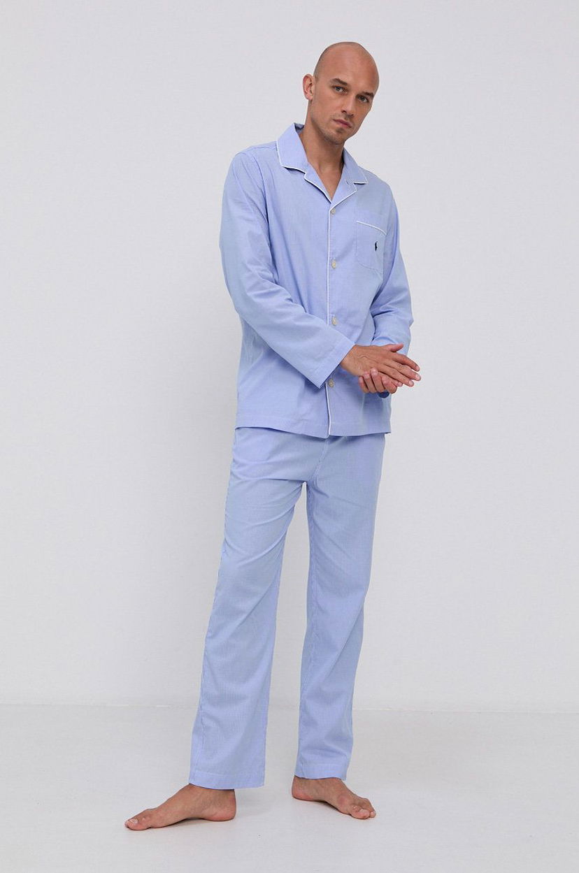 Pidžama Polo by Ralph Lauren Patterned Pajama Set Plava | 714514095001