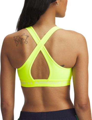Grudnjak Under Armour Under Armour Crossback Mid Sports Bra Žuta | 1361034-732, 2