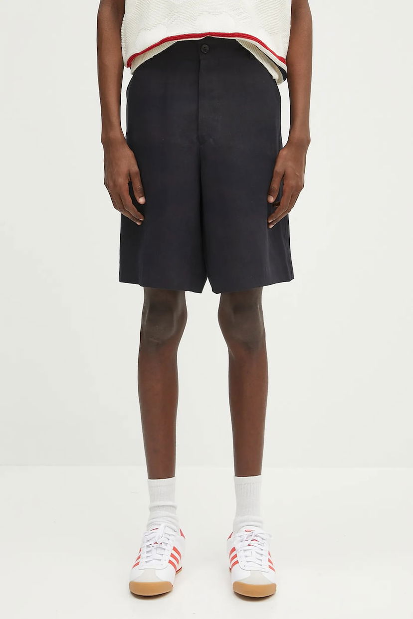 Kratke hlače Paul Smith Paul Smith Linen Shorts Crna | M1R.437Z.P01427